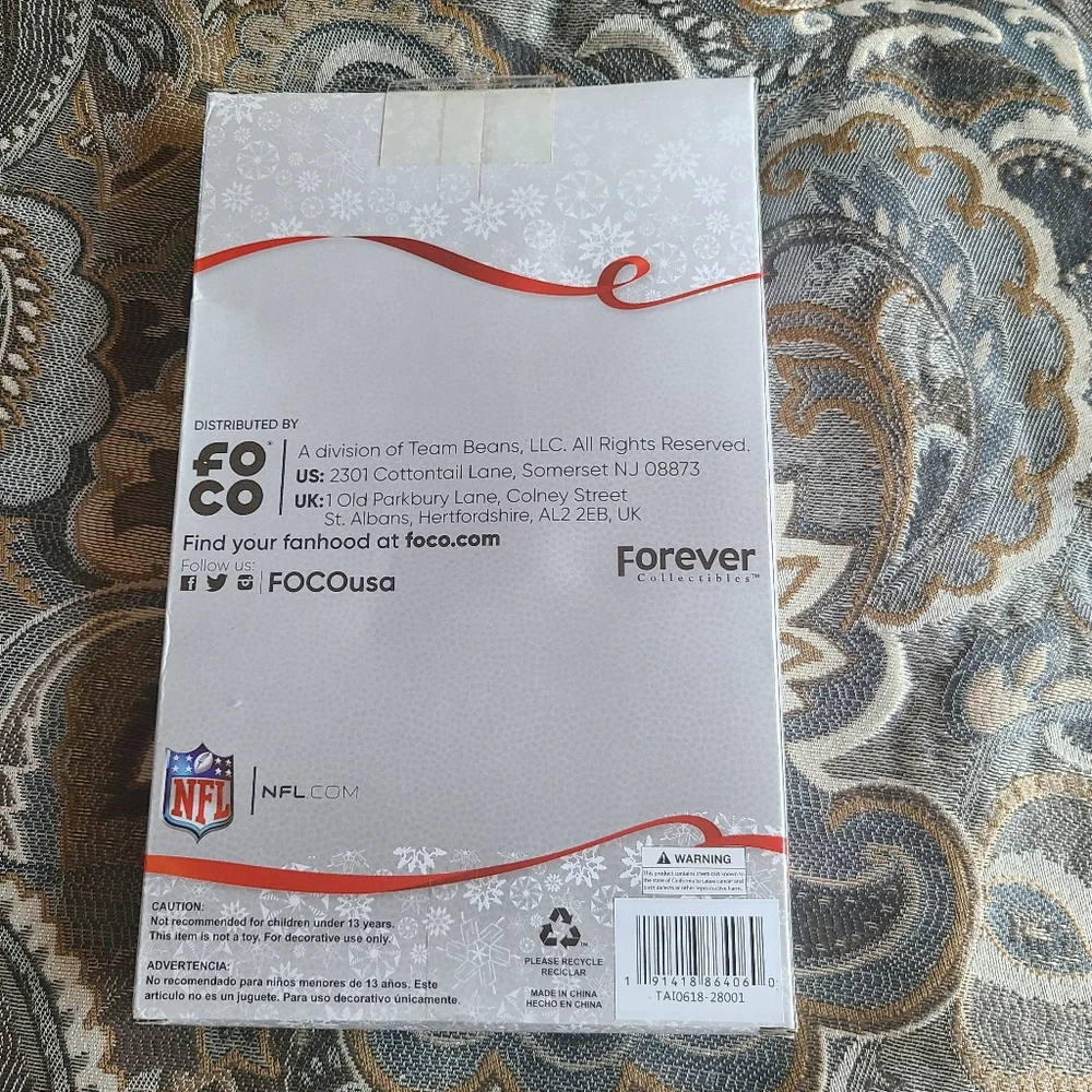 Bronco NFL shatterproof Christmas ornaments  new in box